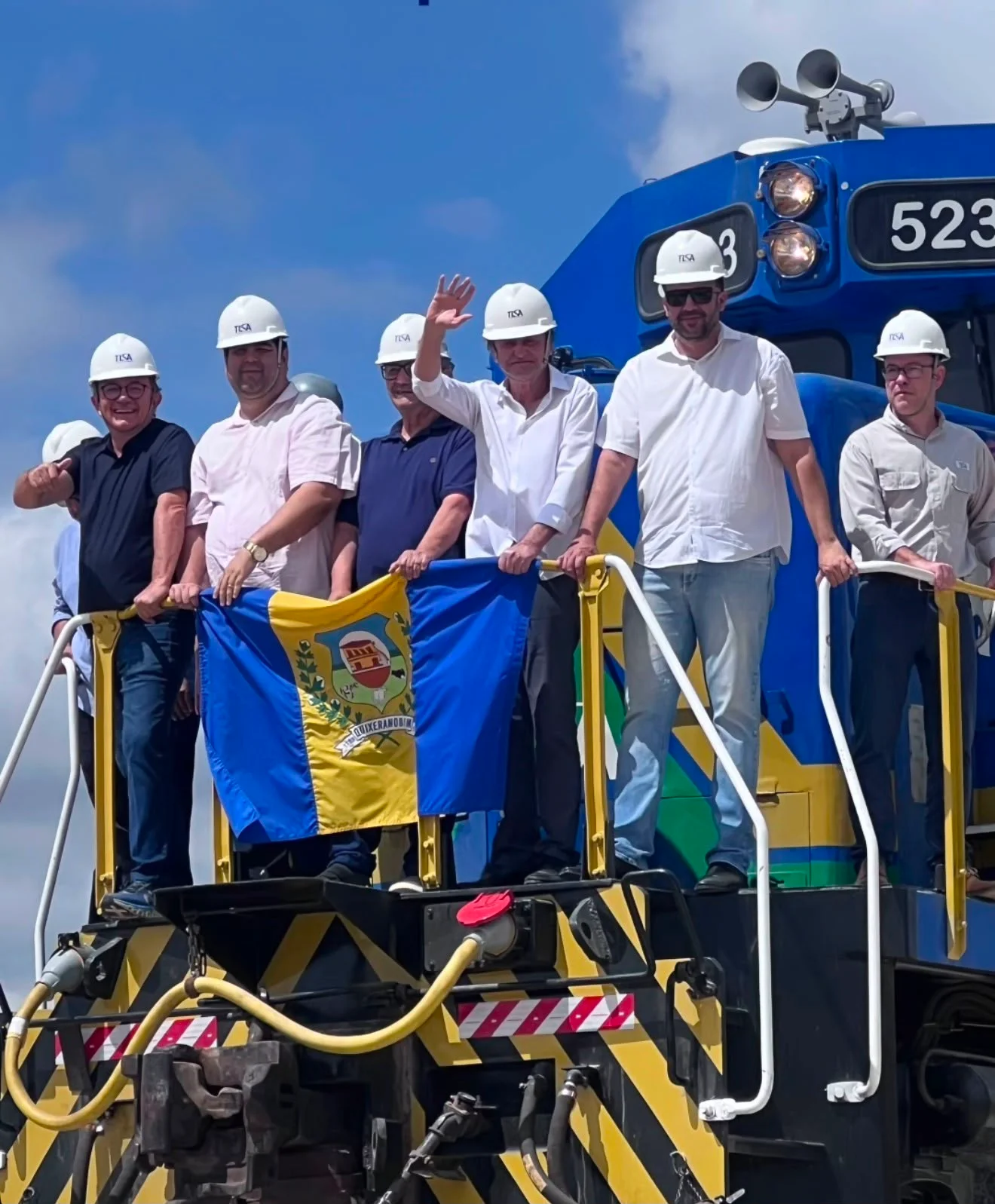 Chegada do trem da Transnordestina marca momento histórico nos 237 anos de Quixeramobim