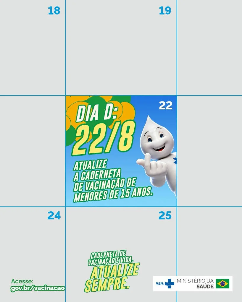 Dia D de vacinação: crianças e adolescentes têm chance de atualizar caderneta em todo o Brasil