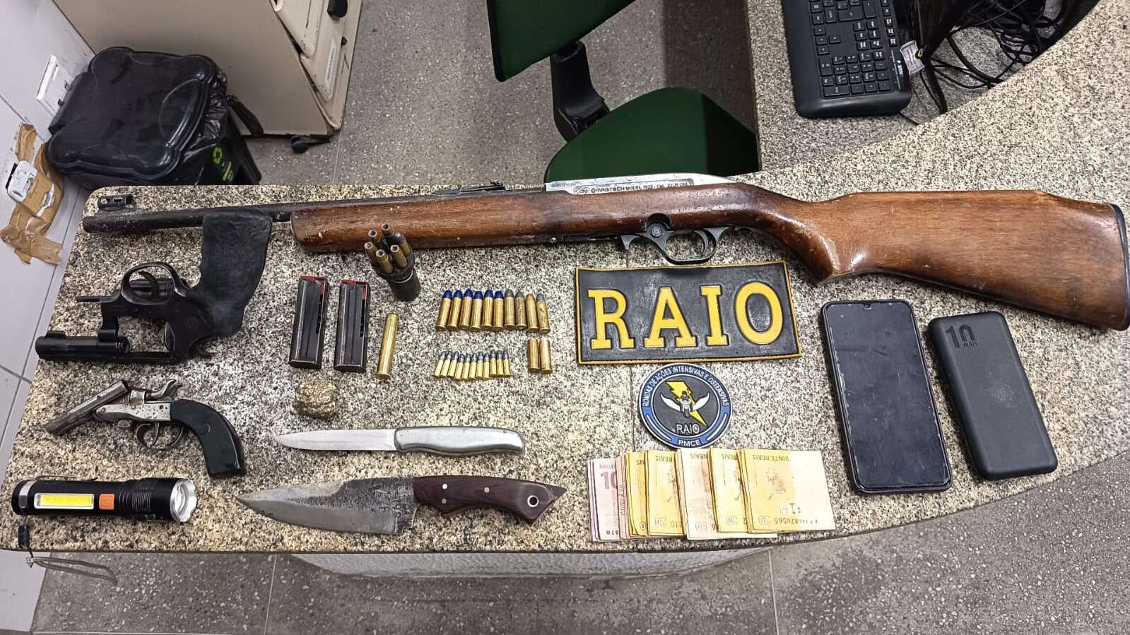 PMCE apreende três armas de fogo na zona rural de Pentecoste