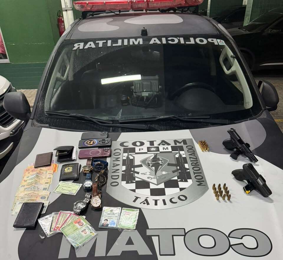 Cotam da PMCE apreende três armas de fogo e drogas em ocorrências no Bom Jardim e Centro de Fortaleza